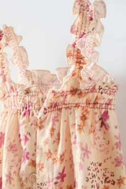 Niños ZARA 6 - 18 Meses·Vestidos / Monos|6 - 18 Meses·Braguitas / Bermudas<VESTIDO FLORES GOMAS