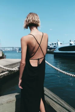 Sale VESTIDO FLUIDO ASIMÉTRICO Mujer Vestidos