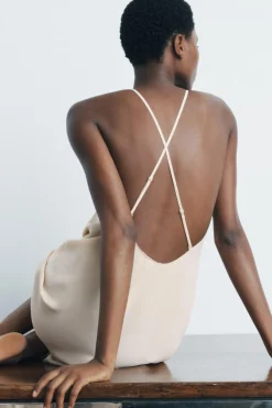 Online VESTIDO FORRO LARGO TIRANTES MULTIPOSICIÓN Mujer Vestidos|Lenceria