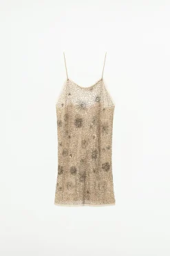 Clearance VESTIDO GEORGETTE BORDADOS ABALORIOS Mujer Vestidos