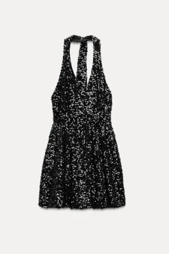 New VESTIDO GLOBO LENTEJUELAS Mujer Vestidos