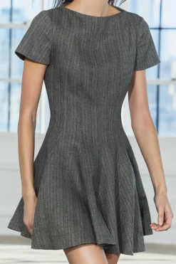 Outlet VESTIDO GODETS ESPIGA ZW COLLECTION Mujer Vestidos