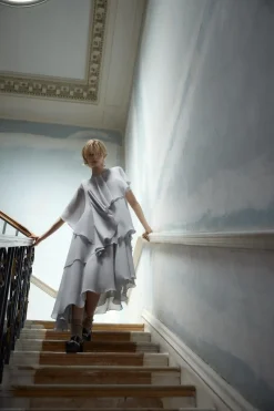 Fashion VESTIDO HALTER CAPA Mujer Vestidos