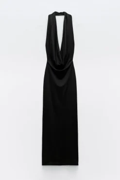 Outlet VESTIDO HALTER DRAPEADO Mujer Vestidos