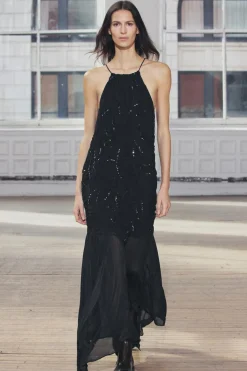 Sale VESTIDO HALTER LENTEJUELAS ZW COLLECTION Mujer Vestidos