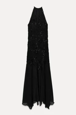 Sale VESTIDO HALTER LENTEJUELAS ZW COLLECTION Mujer Vestidos