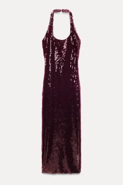 Discount VESTIDO HALTER LENTEJUELAS Mujer Vestidos