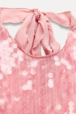 Sale VESTIDO HALTER LENTEJUELAS Mujer Vestidos