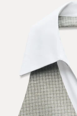 New VESTIDO HALTER MINI COMBINADO Mujer Vestidos