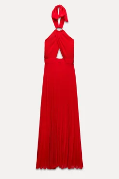 Best VESTIDO HALTER PLISADO Mujer Vestidos