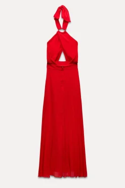 Best VESTIDO HALTER PLISADO Mujer Vestidos