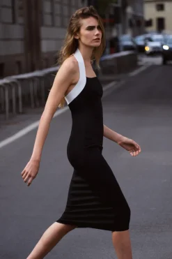 Best VESTIDO HALTER STRETCH Mujer Vestidos