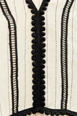 Best VESTIDO KAFATÁN RÚSTICO RAYAS Mujer Vestidos