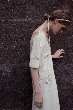 Outlet VESTIDO LARGO BORDADOS Mujer Vestidos|Lenceria