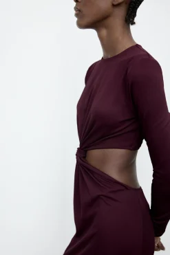 Clearance VESTIDO LARGO CUT OUT NUDO Mujer Vestidos