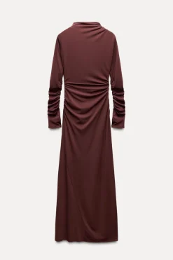 Best VESTIDO LARGO DRAPEADO Mujer Vestidos