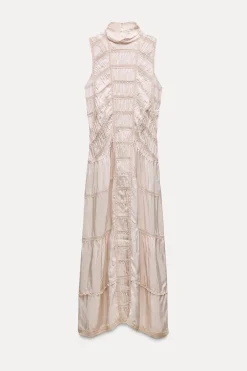 Discount VESTIDO LARGO ENCAJE ZW COLLECTION Mujer Vestidos