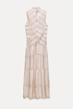 Discount VESTIDO LARGO ENCAJE ZW COLLECTION Mujer Vestidos