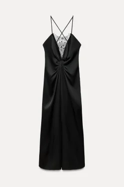 New VESTIDO LARGO ENCAJE ZW COLLECTION Mujer Vestidos