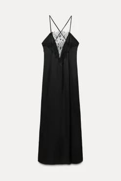 New VESTIDO LARGO ENCAJE ZW COLLECTION Mujer Vestidos