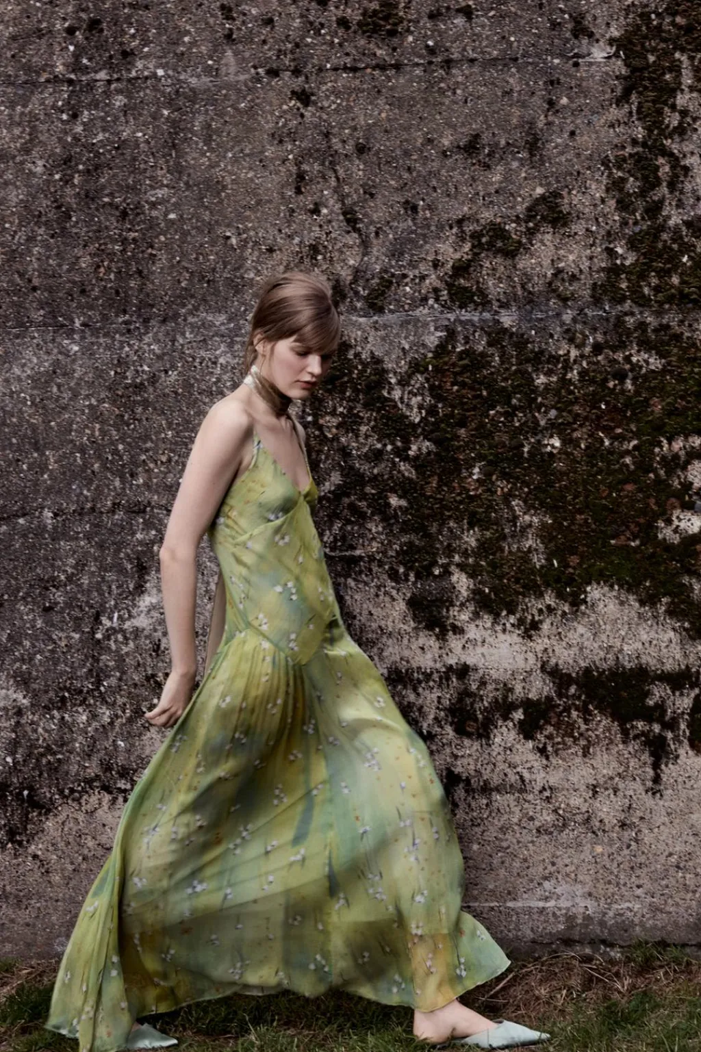 Online VESTIDO LARGO ESTAMPADO FLORES Mujer Vestidos