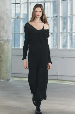 Fashion VESTIDO LARGO FRUNCES ZW COLLECTION Mujer Vestidos