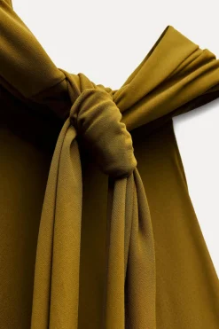 Best VESTIDO LARGO HALTER ESPALDA DESCUBIERTA Mujer Vestidos