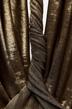 Best VESTIDO LARGO HALTER FOIL Mujer Vestidos