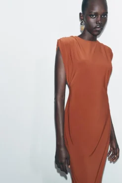 Online VESTIDO LARGO HOMBRERAS Mujer Vestidos