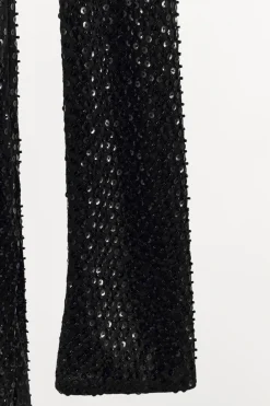 Fashion VESTIDO LARGO LENTEJUELAS Mujer Vestidos