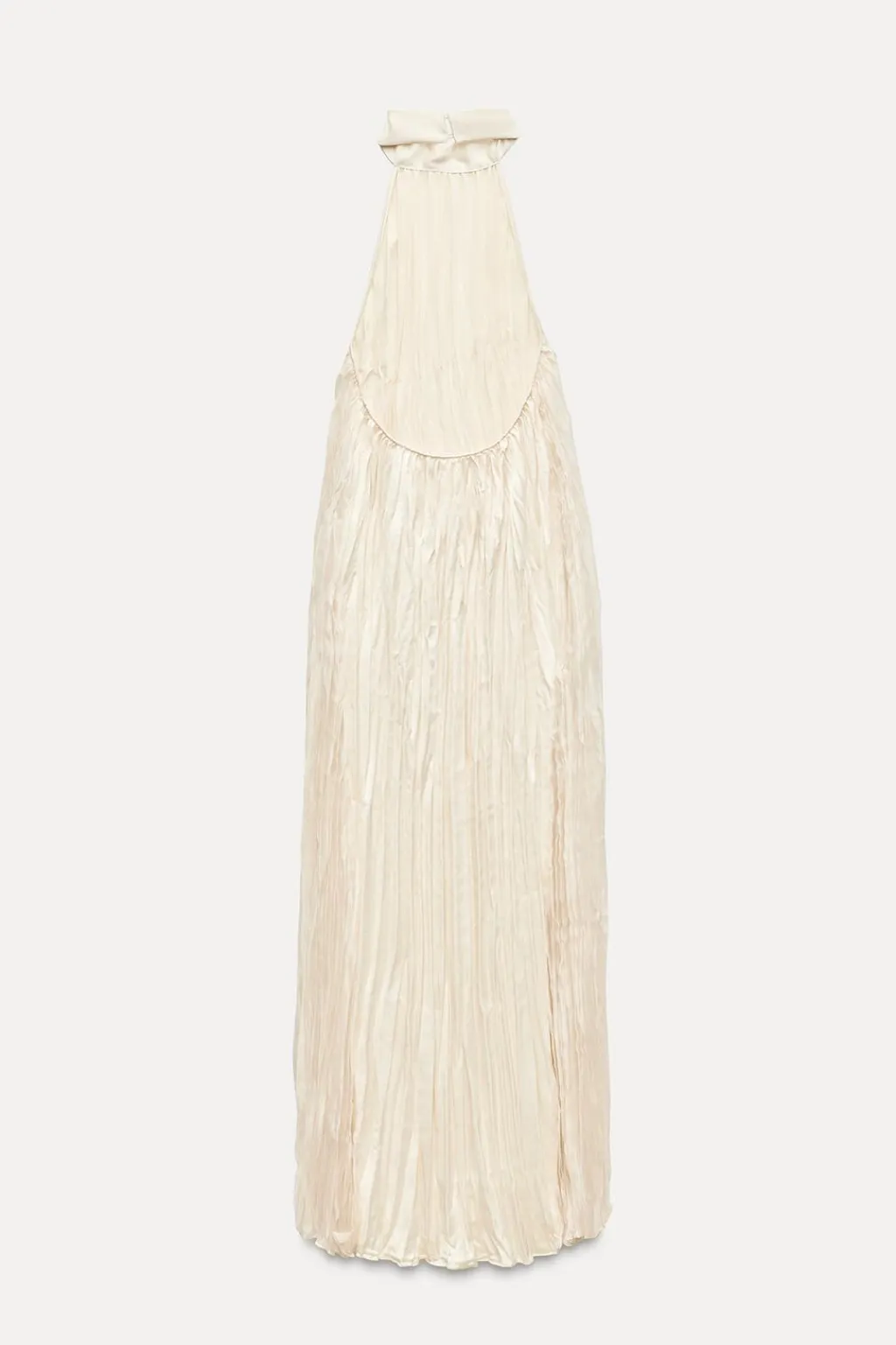 Online VESTIDO LARGO PLISADO Mujer Vestidos