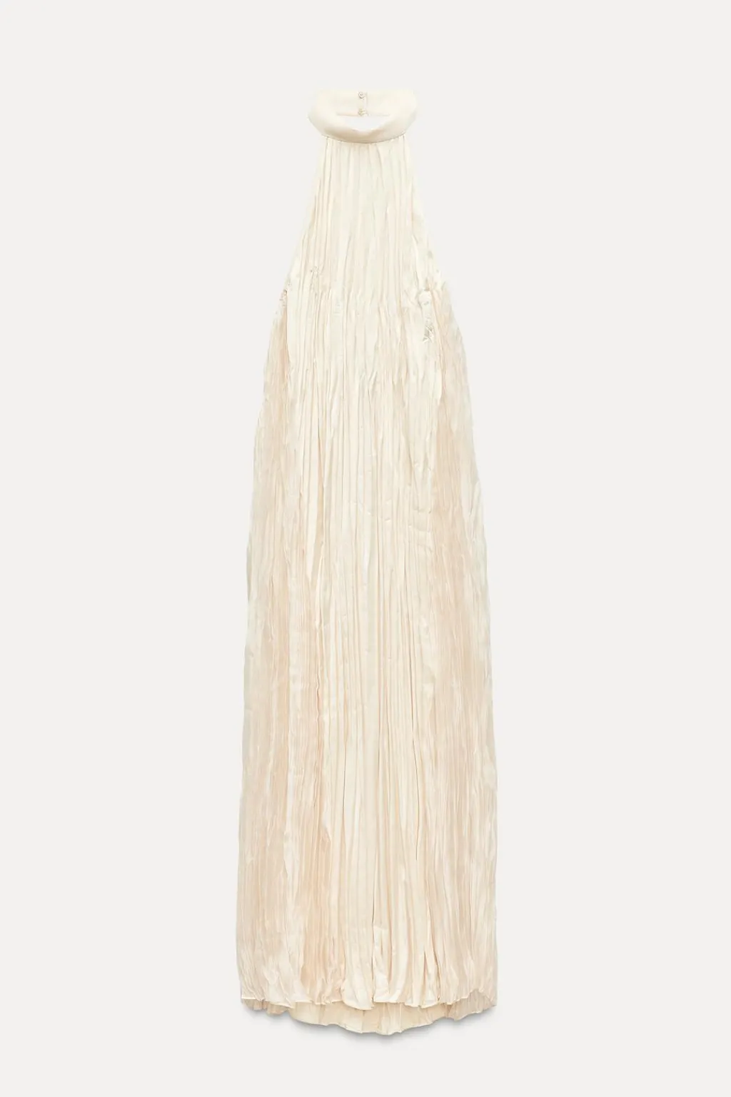 Online VESTIDO LARGO PLISADO Mujer Vestidos