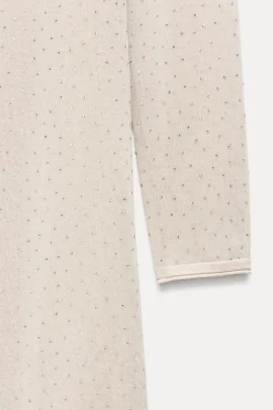 Best VESTIDO LARGO PUNTO BRILLOS Mujer Vestidos|Cárdigan / Jerséis