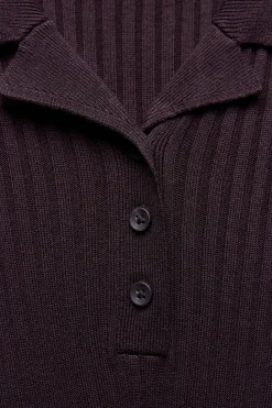 Online VESTIDO LARGO PUNTO CANALÉ Mujer Vestidos|Cárdigan / Jerséis