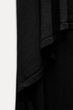 Fashion VESTIDO LARGO PUNTO CAPA Mujer Vestidos|Cárdigan / Jerséis