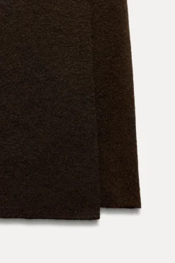 Online VESTIDO LARGO PUNTO CINTURÓN Mujer Vestidos|Cárdigan / Jerséis