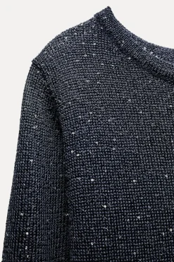 Clearance VESTIDO LARGO PUNTO LENTEJUELAS Mujer Vestidos|Cárdigan / Jerséis