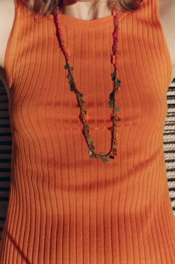 Best VESTIDO LARGO PUNTO RIB Mujer Vestidos|Cárdigan / Jerséis