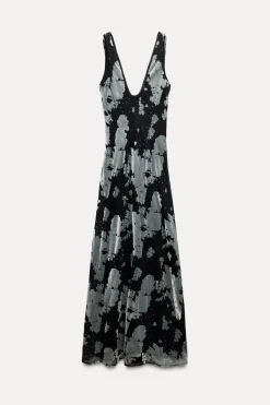 Clearance VESTIDO LARGO TERCIOPELO Mujer Vestidos