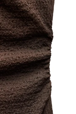 Online VESTIDO LARGO TEXTURA NUDO Mujer Vestidos