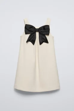 Niños ZARA 6 - 14 Años·Vestidos / Monos<VESTIDO LAZO CONTRASTE