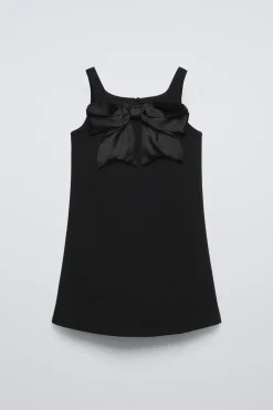 Niños ZARA 6 - 14 Años·Vestidos / Monos<VESTIDO LAZO SATINADO