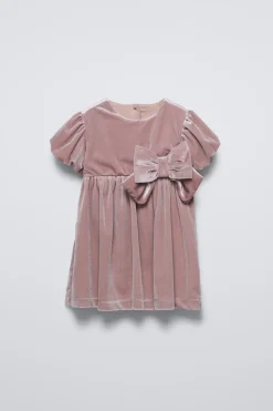 Niños ZARA 1½ - 6 Años·Vestidos / Petos<VESTIDO LAZO VELVET
