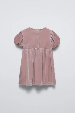 Niños ZARA 1½ - 6 Años·Vestidos / Petos<VESTIDO LAZO VELVET