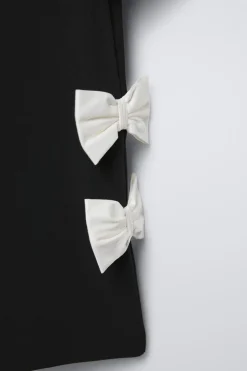 Niños ZARA 1½ - 6 Años·Vestidos / Petos|6 - 18 Meses·Vestidos / Monos<VESTIDO LAZOS CONTRASTE