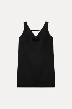 Outlet VESTIDO LAZOS TERCIOPELO ZW COLLECTION Mujer Vestidos