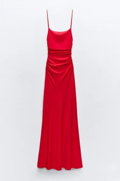 Online VESTIDO LENCERO DRAPEADO Mujer Vestidos