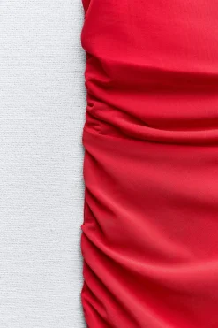 Online VESTIDO LENCERO DRAPEADO Mujer Vestidos