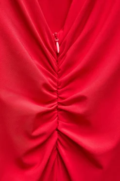 Online VESTIDO LENCERO DRAPEADO Mujer Vestidos