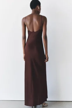 Sale VESTIDO LENCERO ENCAJE ZW COLLECTION Mujer Vestidos